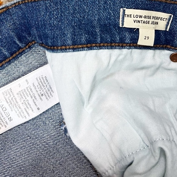 NWT Madewell The Low-Rise Perfect Vintage Jean in Marylake Wash - Picture 10 of 11